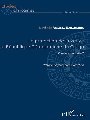 cover image of La protection de la veuve en République Démocratique du Congo